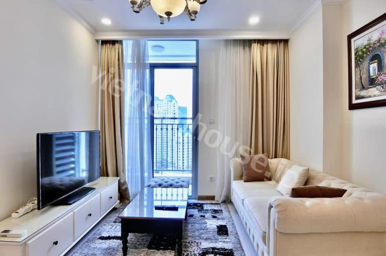 Cho thuê căn hộ 1 phòng ngủ Landmark Plus Vinhomes Central Park – Tầng cao, view The Manor